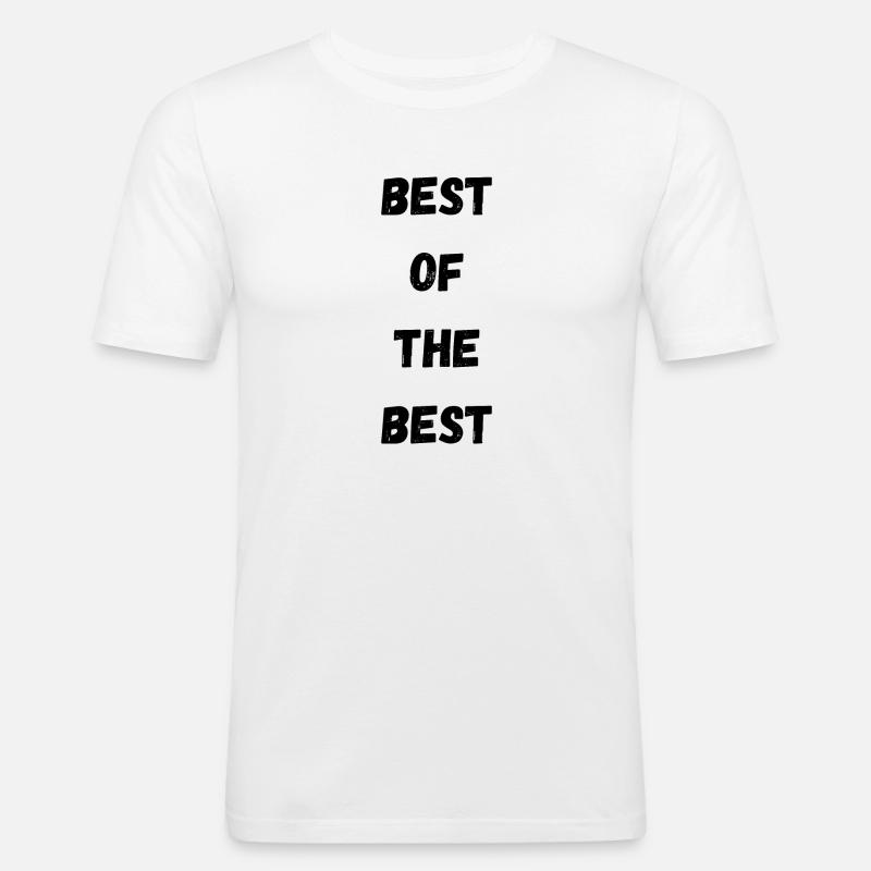 Das Beste vom Besten! - Männer Slim Fit T-Shirt - Weiß