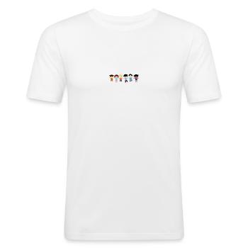 childhood - T-shirt près du corps Homme - blanc - Devant - Nik (191cm)