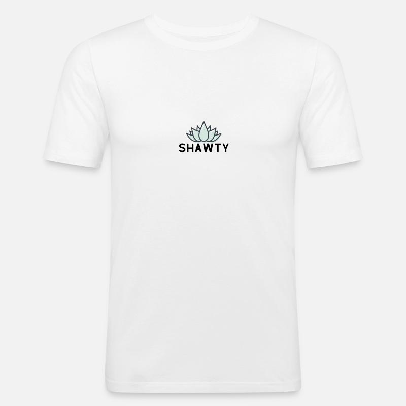 Shawty Designe idee Geschenk - Männer Slim Fit T-Shirt - Weiß