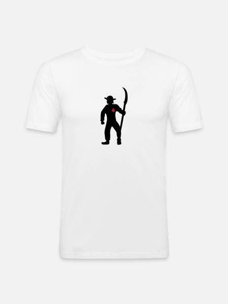 peasant farmer farmer from Vendée - Men's Slim Fit T-Shirt - white