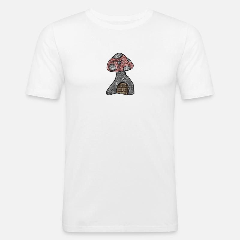 AE84C68F E1E3 4C59 B151 DFF13BBF02AF - Männer Slim Fit T-Shirt - Weiß