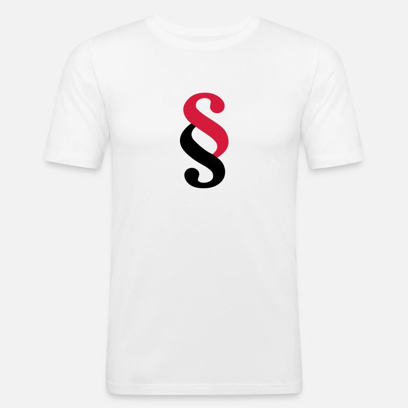 Paragraph - Männer Slim Fit T-Shirt - Weiß