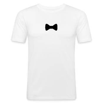 Fly - Men's Slim Fit T-Shirt - white - Front - Nik (191cm)