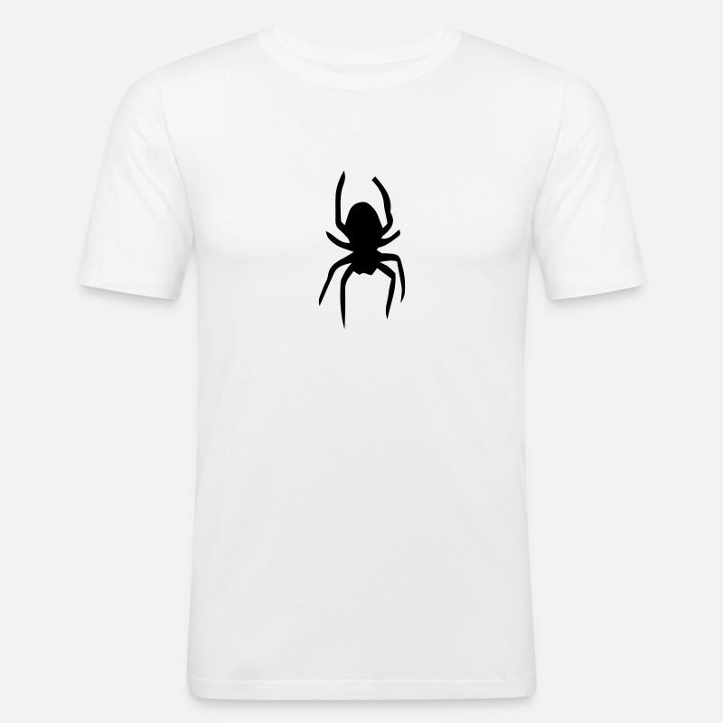 Spinne - Männer Slim Fit T-Shirt - Weiß