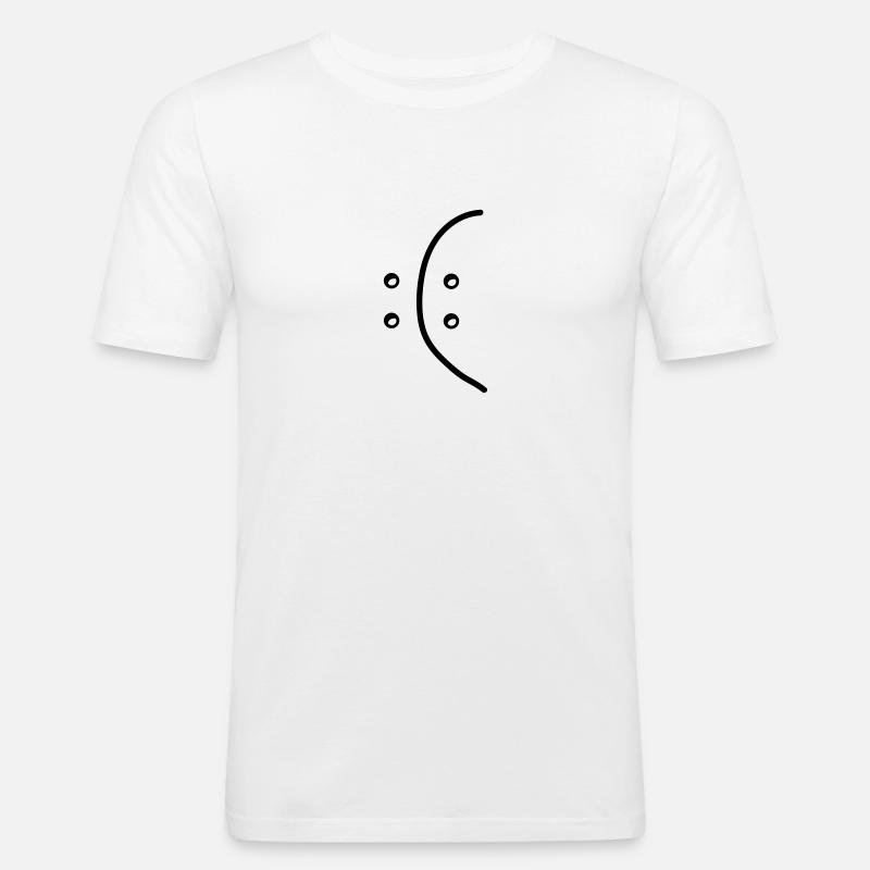 bipolar - Männer Slim Fit T-Shirt - Weiß