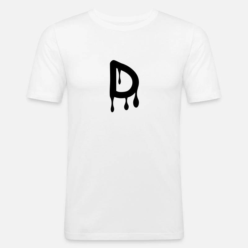d_comic_graffiti - Männer Slim Fit T-Shirt - Weiß
