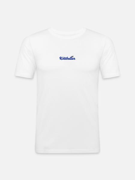 Suède drapeau Köttbullar - T-shirt près du corps Homme - blanc