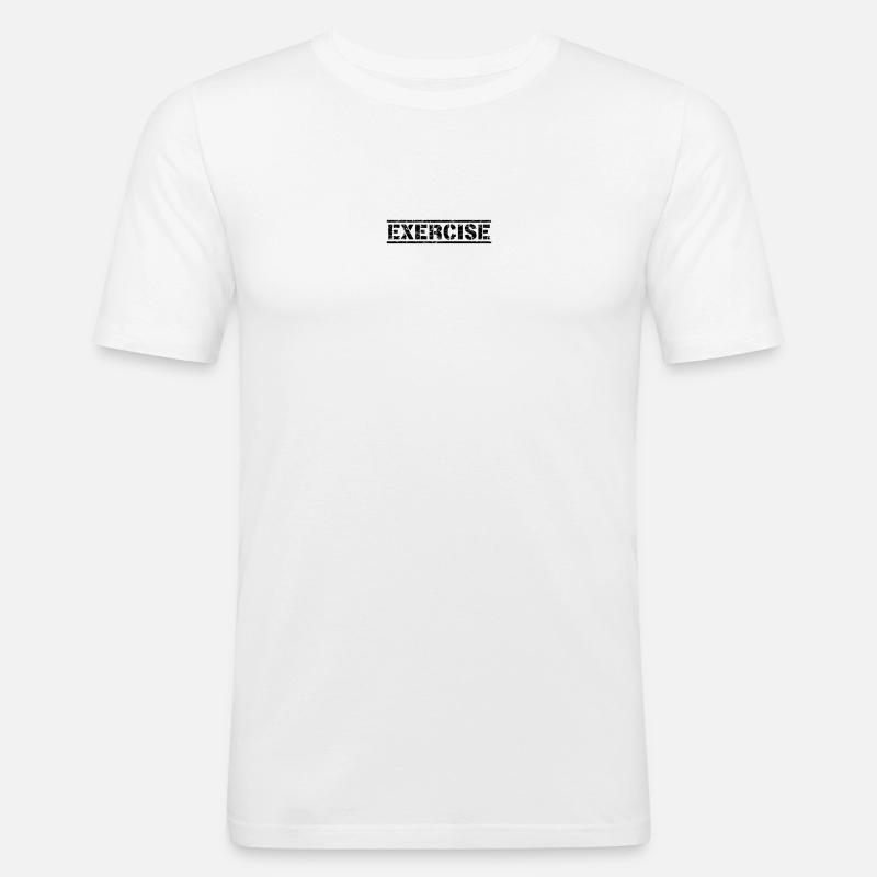 Exercise - Men's Slim Fit T-Shirt - white
