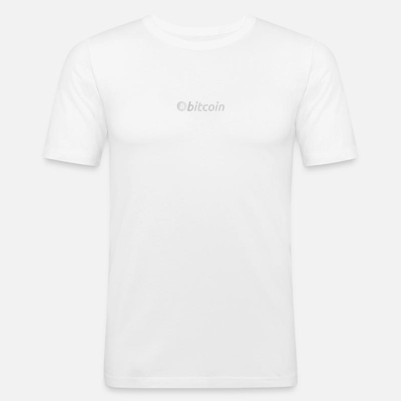 HODL - Männer Slim Fit T-Shirt - Weiß