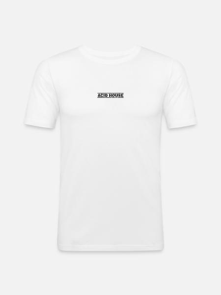 Acid House - Men's Slim Fit T-Shirt - white