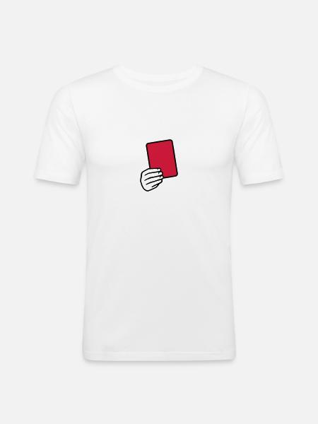 Arbitre - T-shirt près du corps Homme - blanc