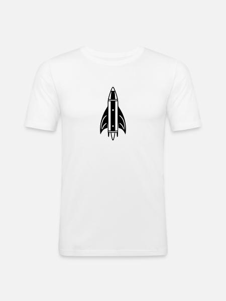 Rocket - Men's Slim Fit T-Shirt - white