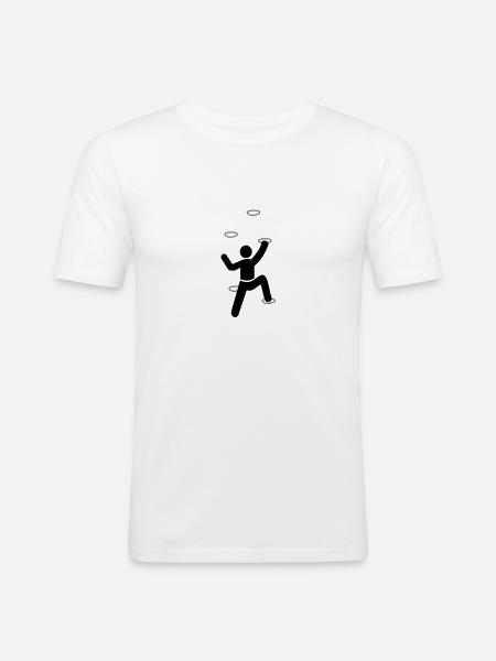 climber - Männer Slim Fit T-Shirt - Weiß