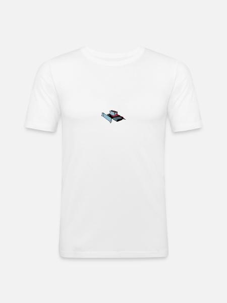 dameuse - T-shirt près du corps Homme - blanc