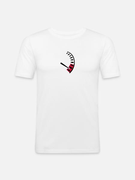 Speed car - Men's Slim Fit T-Shirt - white