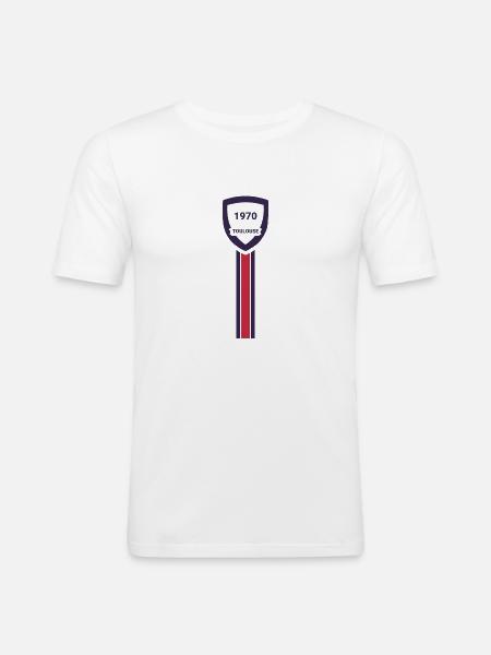 Toulouse football club - Men's Slim Fit T-Shirt - white
