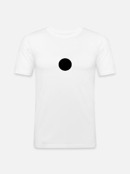 Circle, Ball (cheap!) - Men's Slim Fit T-Shirt - white