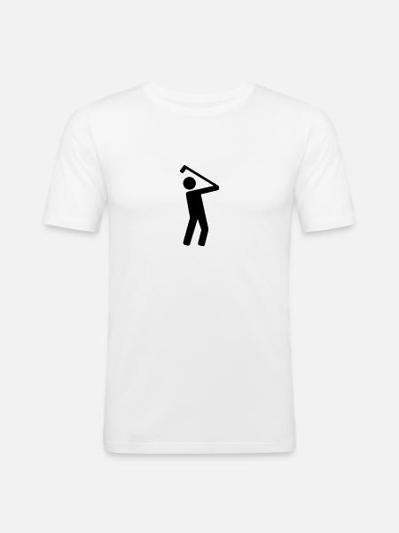 Golf player - Men's Slim Fit T-Shirt - white