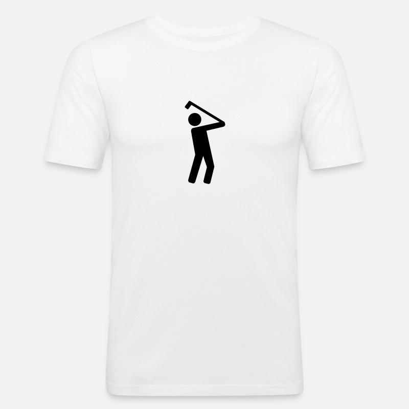 Golf - Männer Slim Fit T-Shirt - Weiß
