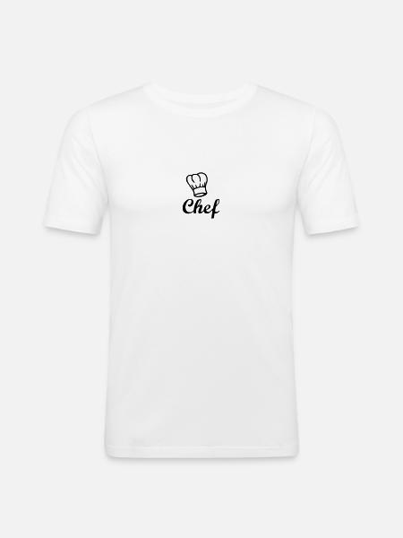 chef - Men's Slim Fit T-Shirt - white