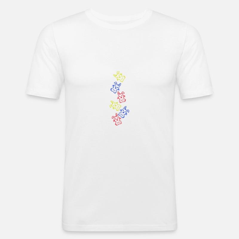 Easter Bunny Icon Easter - Men's Slim Fit T-Shirt - white