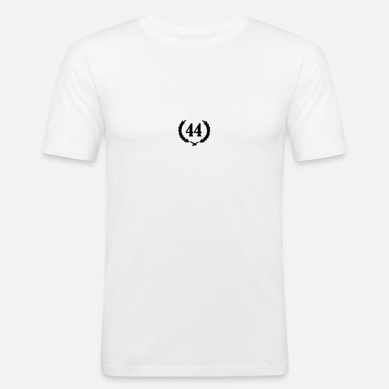 lorbeerkranz_44 - Männer Slim Fit T-Shirt - Weiß