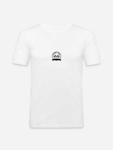 Racing Team - Männer Slim Fit T-Shirt - Weiß