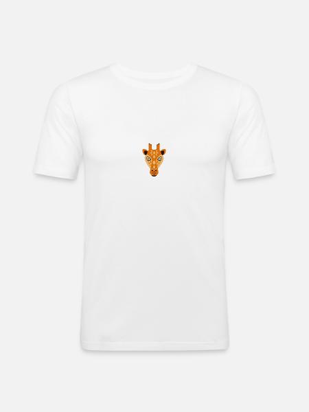 Wildtiere - Männer Slim Fit T-Shirt - Weiß