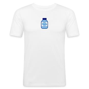 Glas Viagra - Männer Slim Fit T-Shirt - Weiß - Vorne - Nik (191cm)