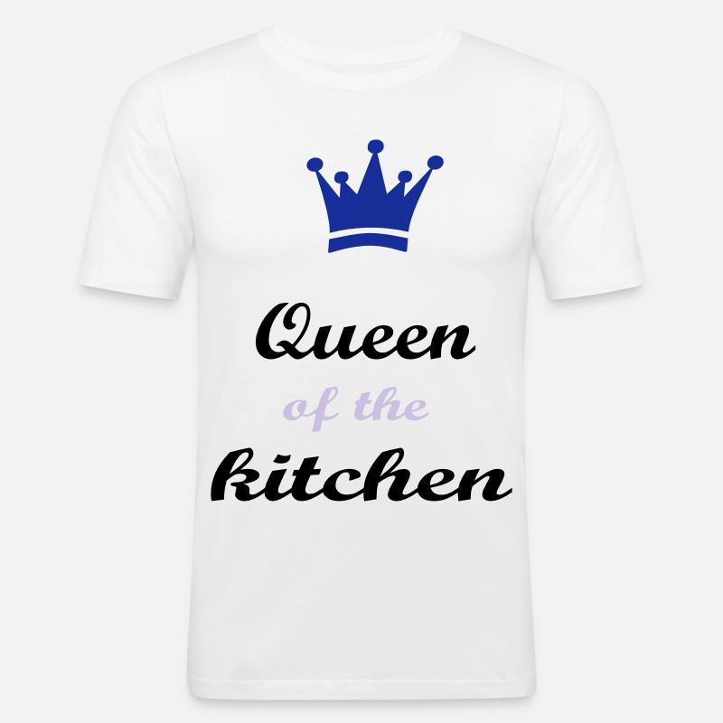 Kochen - Männer Slim Fit T-Shirt - Weiß