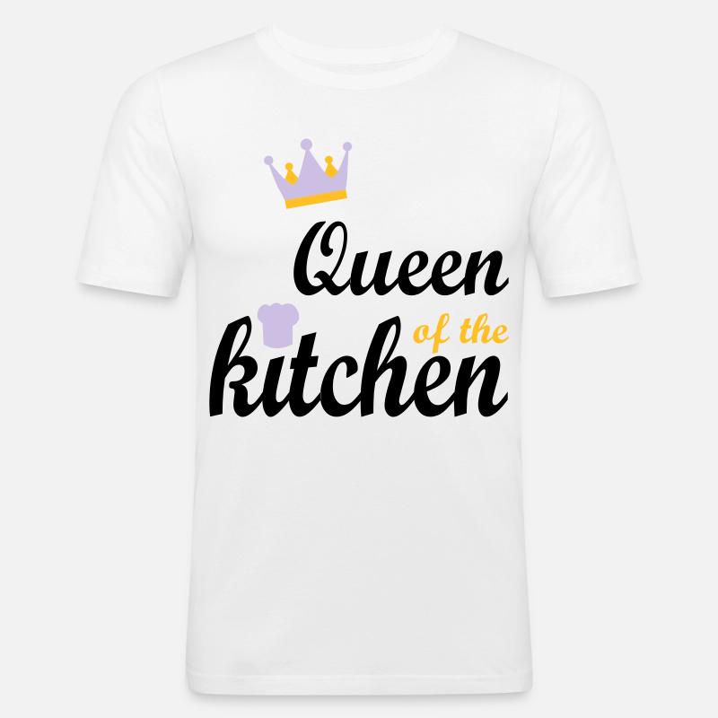 Kochen - Männer Slim Fit T-Shirt - Weiß