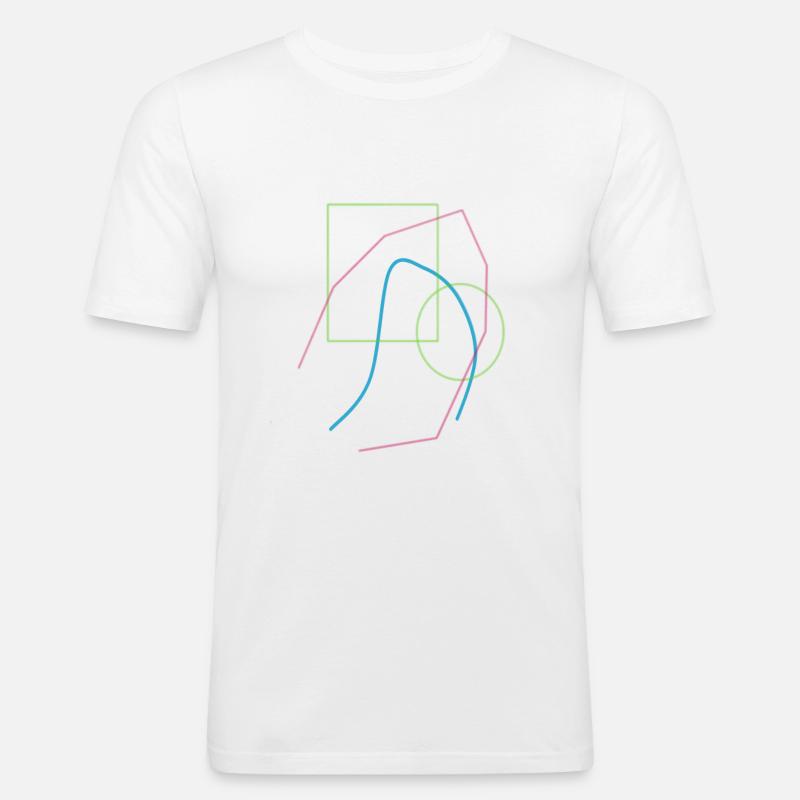 Patterns abstract - Men's Slim Fit T-Shirt - white