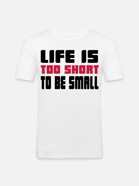 fitness - Men's Slim Fit T-Shirt - white