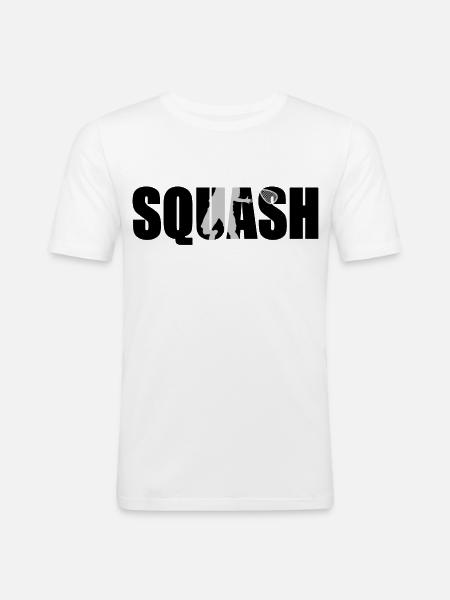 Squash - T-shirt près du corps Homme - blanc