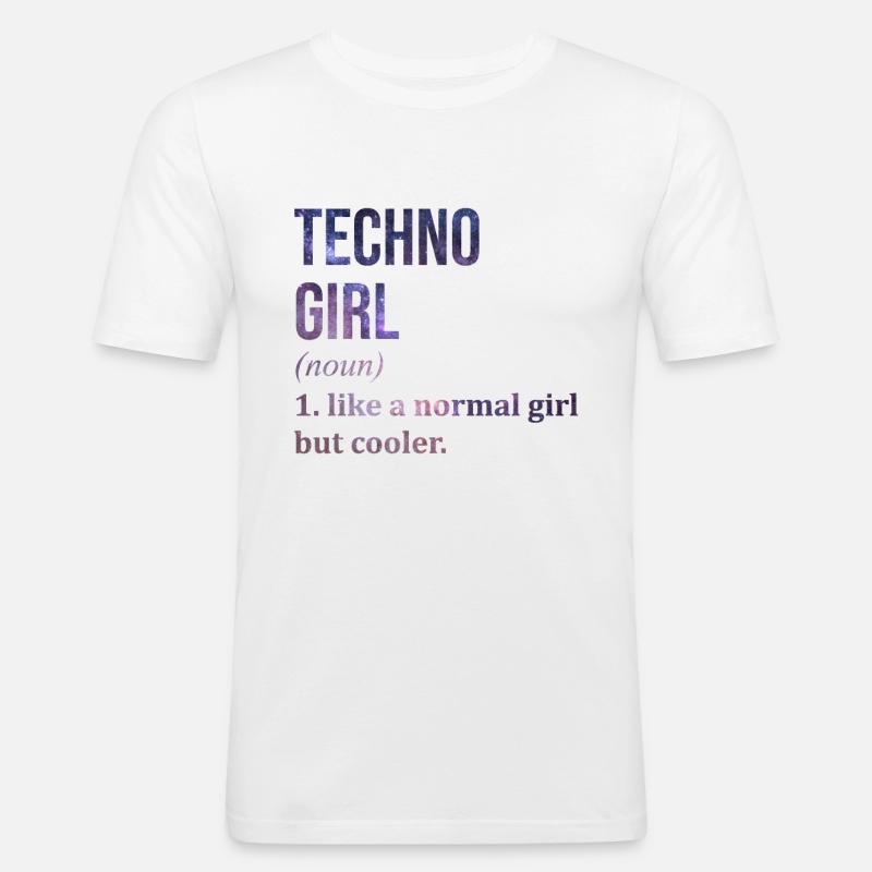 Techno Techno Techno - Men's Slim Fit T-Shirt - white