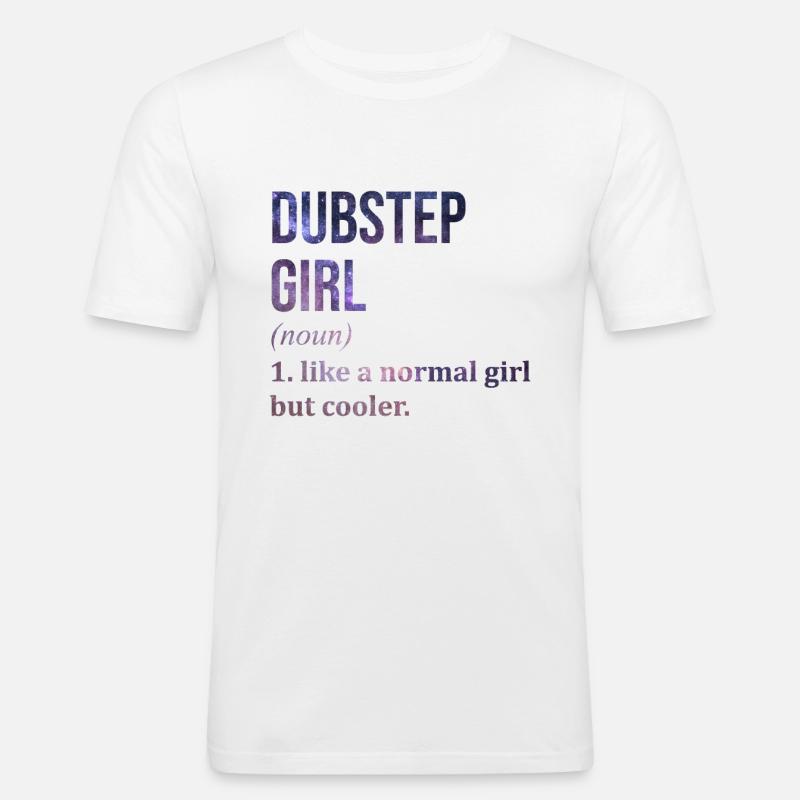 Dubstep Dubstep Dubstep - Men's Slim Fit T-Shirt - white