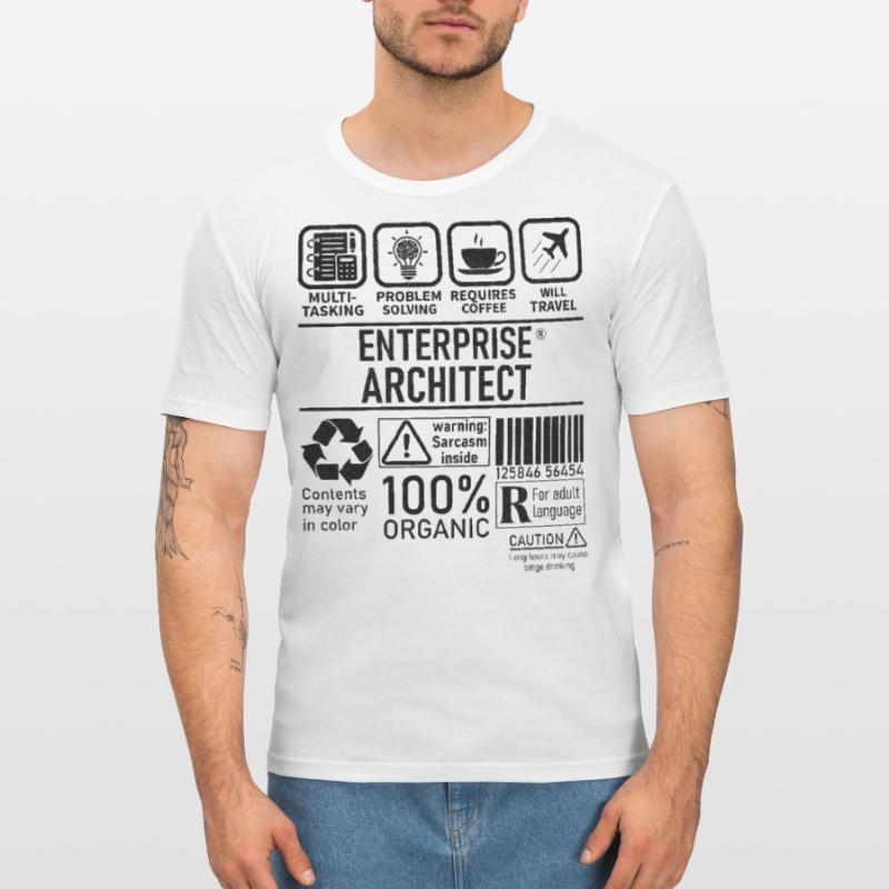 Enterprise Architect multi tasking problem solving T-shirt près du corps Homme