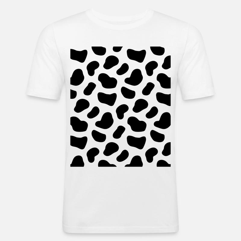 Modello dalmata - Maglietta aderente da uomo - bianco