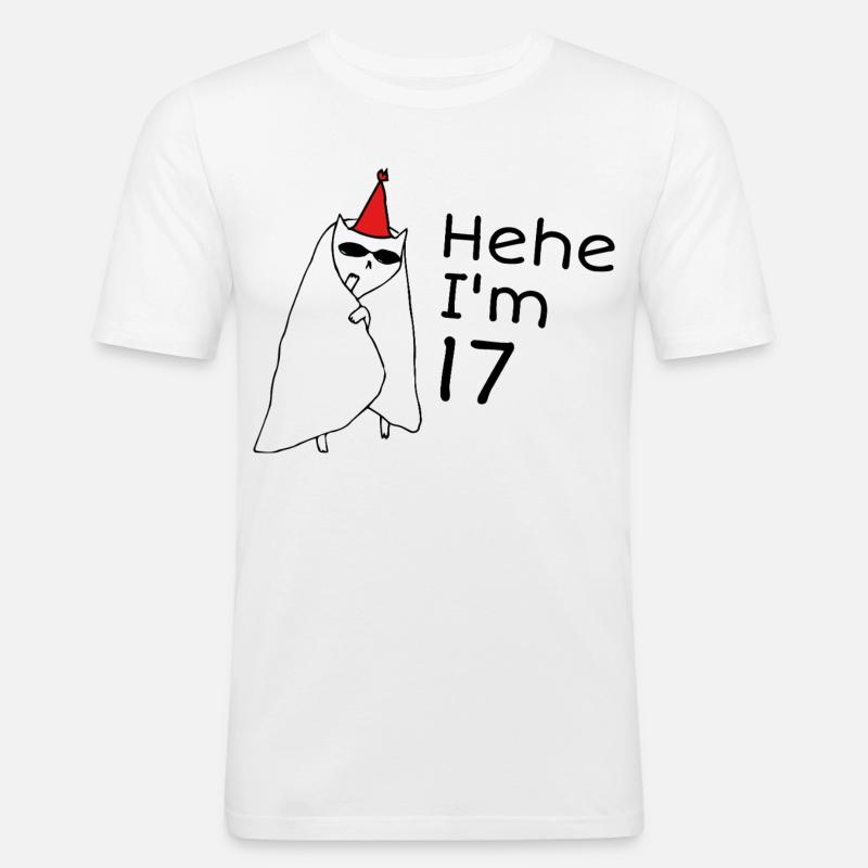17-jähriges Jubiläum – 17-jähriges Jubiläumsgeschenk - Männer Slim Fit T-Shirt - Weiß