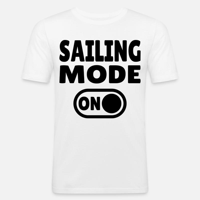 Mode Navigation Activé - Navigation Active - T-shirt près du corps Homme - blanc