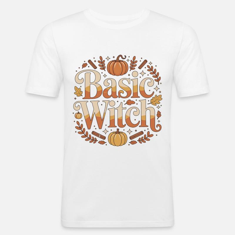 Witchcraft Basic Witch Enchanted Tarot Reading - Men's Slim Fit T-Shirt - white