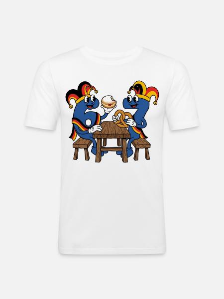67 Six Seven Costume Carnival Football Italy Meme - Men's Slim Fit T-Shirt - white