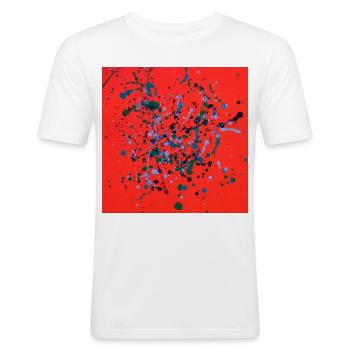 orange_mel - T-shirt près du corps Homme - blanc - Devant - Nik (191cm)