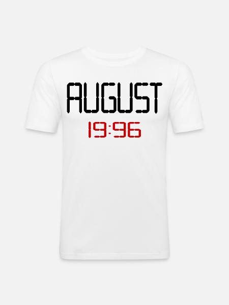 August 1996 - 30th birthday - Men's Slim Fit T-Shirt - white