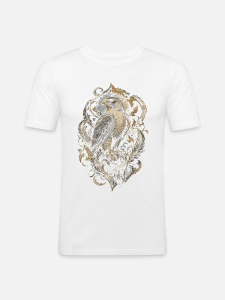 Falknerei Falkner - Männer Slim Fit T-Shirt - Weiß