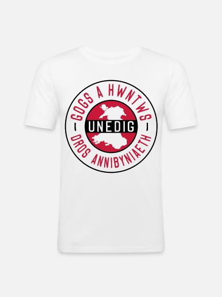 Gogs A Hwntws Unedig Dros Annibyniaeth - Men's Slim Fit T-Shirt - white
