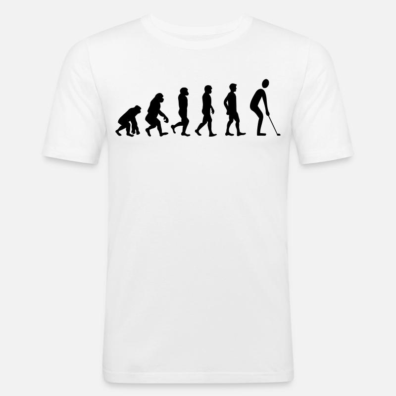 Evolution Golf - Männer Slim Fit T-Shirt - Weiß