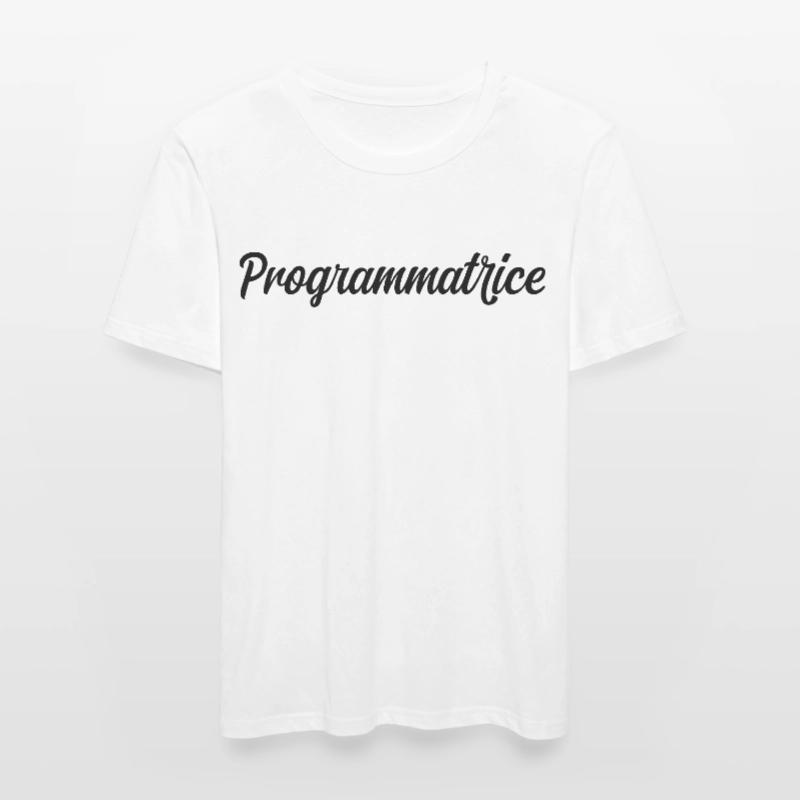 Programmatrice Informatique Code Développeuse Web T-shirt près du corps Homme