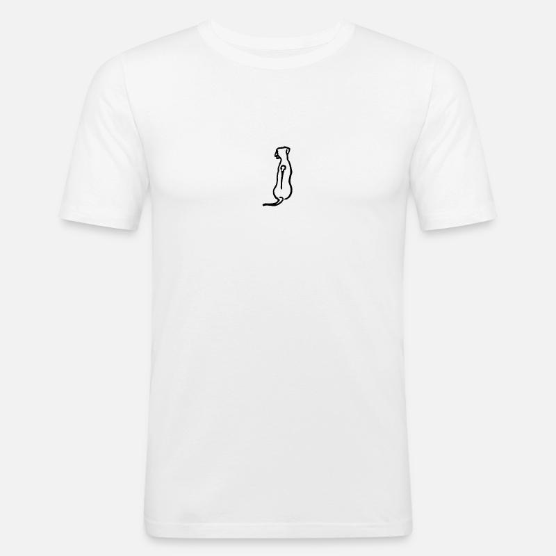 Rhodesian Ridgeback - Männer Slim Fit T-Shirt - Weiß