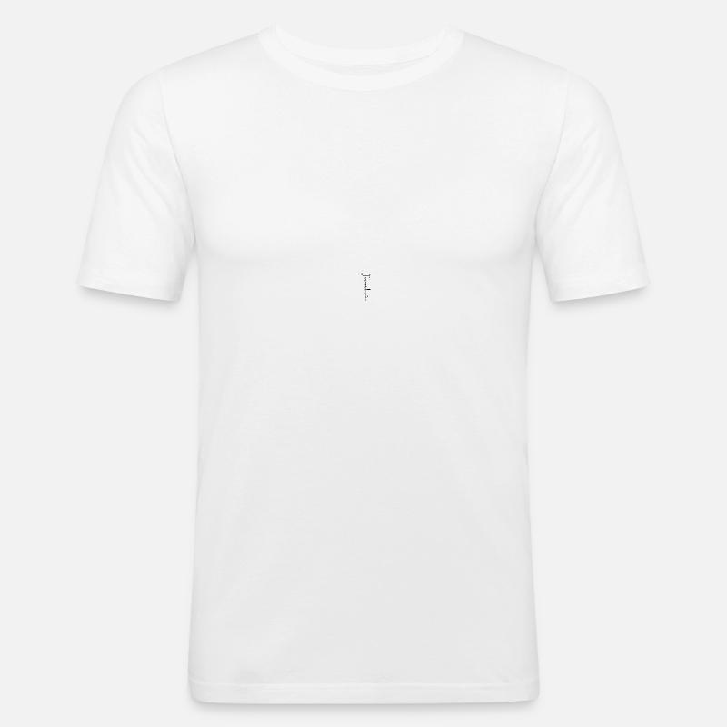 Errance... - T-shirt près du corps Homme - blanc